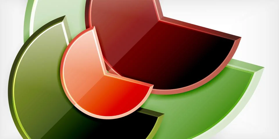 Trendy round shapes with triangular angle design element. Vector Illustration Illustrazione stock