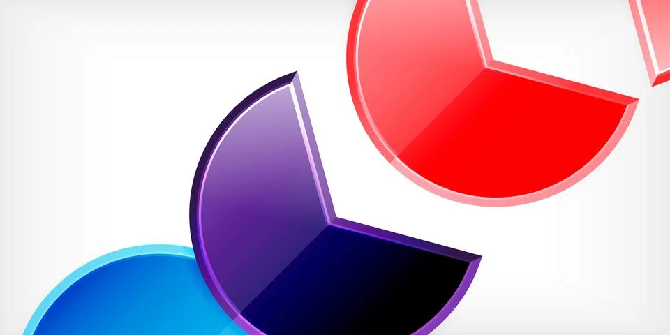 Trendy round shapes with triangular angle design element. Vector Illustration Ilustração Stock