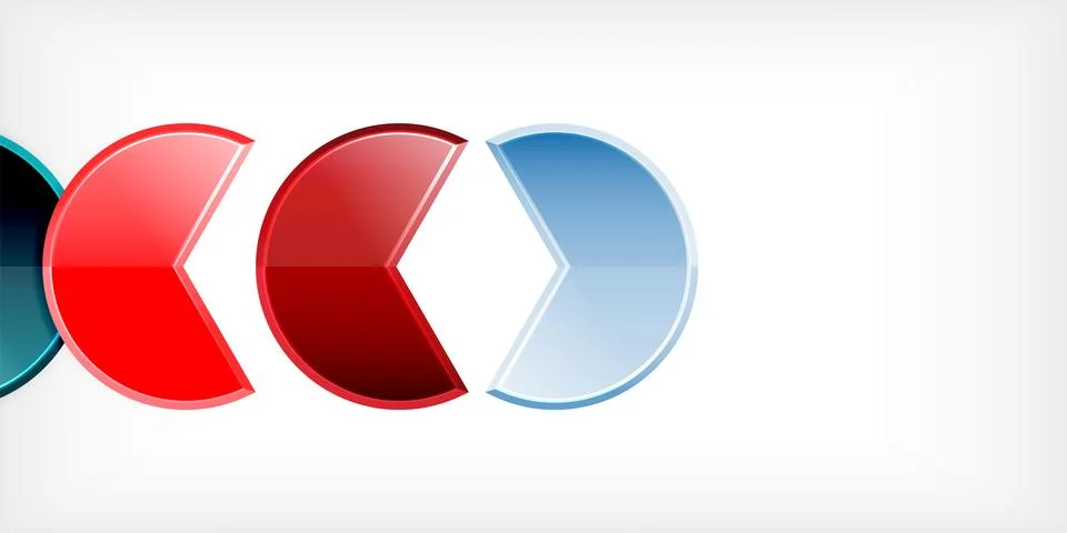 Trendy round shapes with triangular angle design element. Vector Illustration 스톡 일러스트
