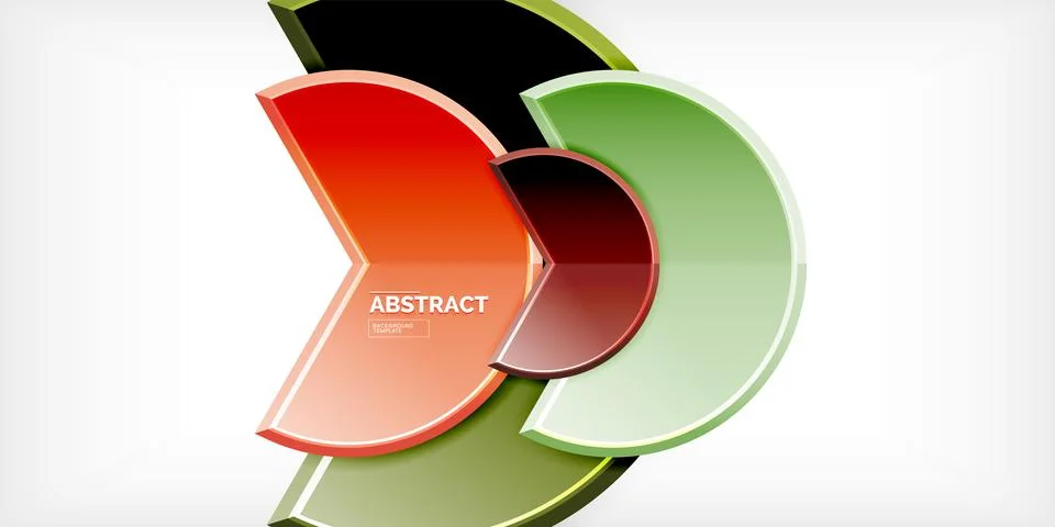 Trendy round shapes with triangular angle design element. Vector Illustration Stockillustratie