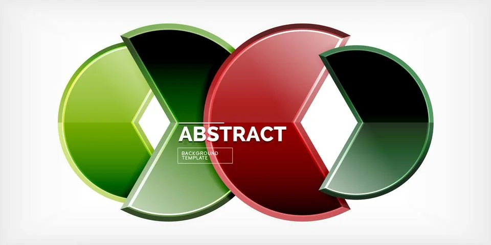 Trendy round shapes with triangular angle design element. Vector Illustration Ilustração Stock
