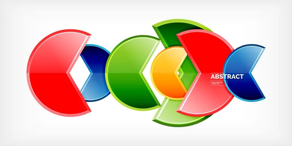 Trendy round shapes with triangular angle design element. Vector Illustration イラスト素材