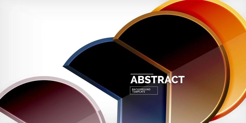 Trendy round shapes with triangular angle design element. Vector Illustration 스톡 일러스트