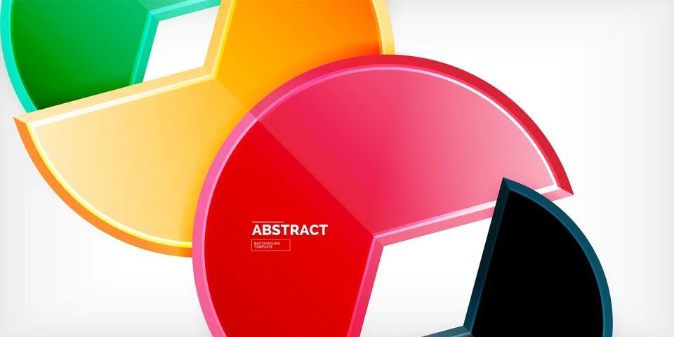 Trendy round shapes with triangular angle design element. Vector Illustration Ilustração Stock