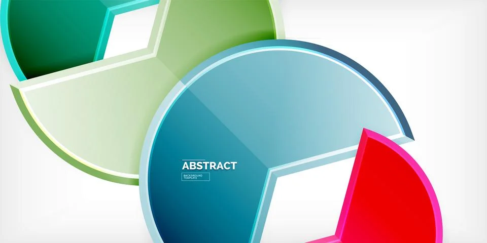 Trendy round shapes with triangular angle design element. Vector Illustration Stock Illustration