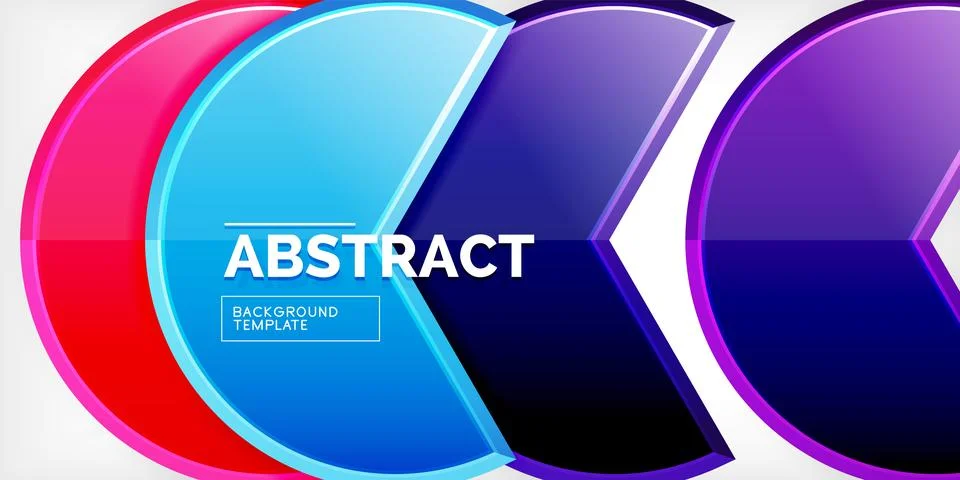 Trendy round shapes with triangular angle design element. Vector Illustration イラスト素材