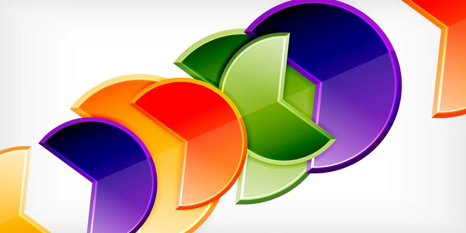 Trendy round shapes with triangular angle design element. Vector Illustration 스톡 일러스트