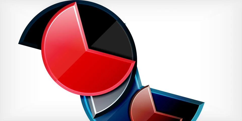 Trendy round shapes with triangular angle design element. Vector Illustration 스톡 일러스트