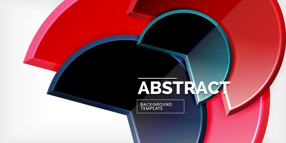 Trendy round shapes with triangular angle design element. Vector Illustration Illustrazione stock