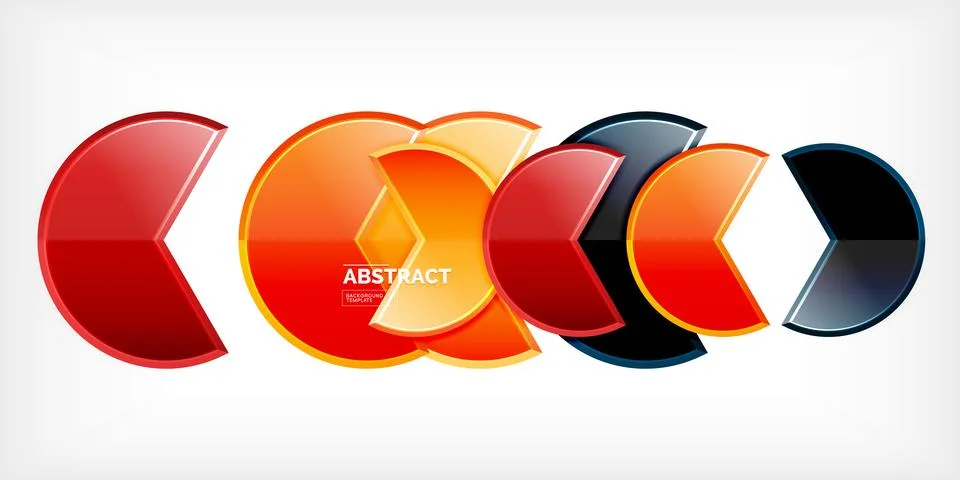 Trendy round shapes with triangular angle design element. Vector Illustration Stockillustratie