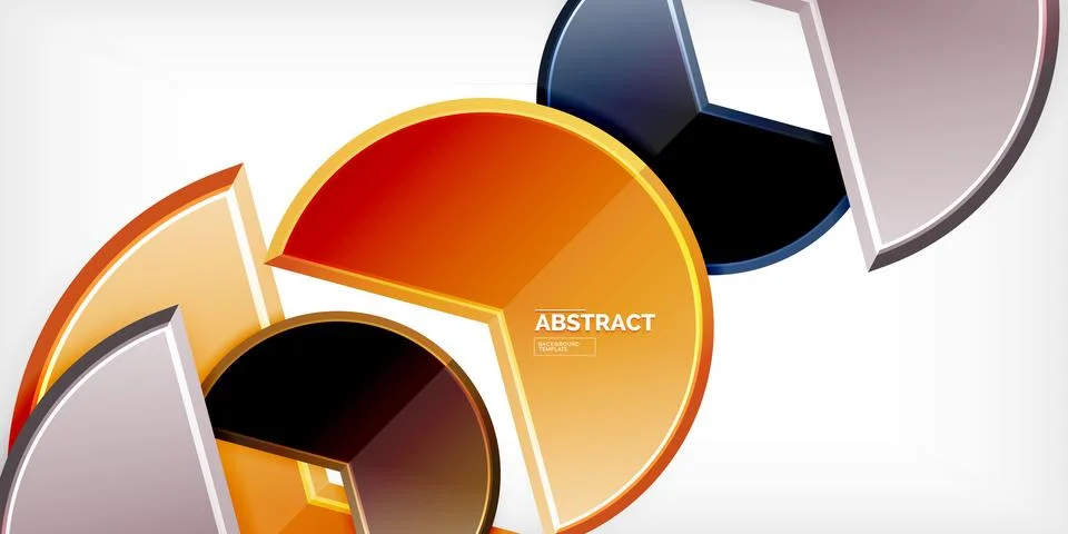 Trendy round shapes with triangular angle design element. Vector Illustration 스톡 일러스트