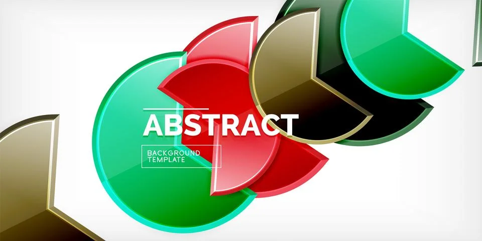 Trendy round shapes with triangular angle design element. Vector Illustration イラスト素材