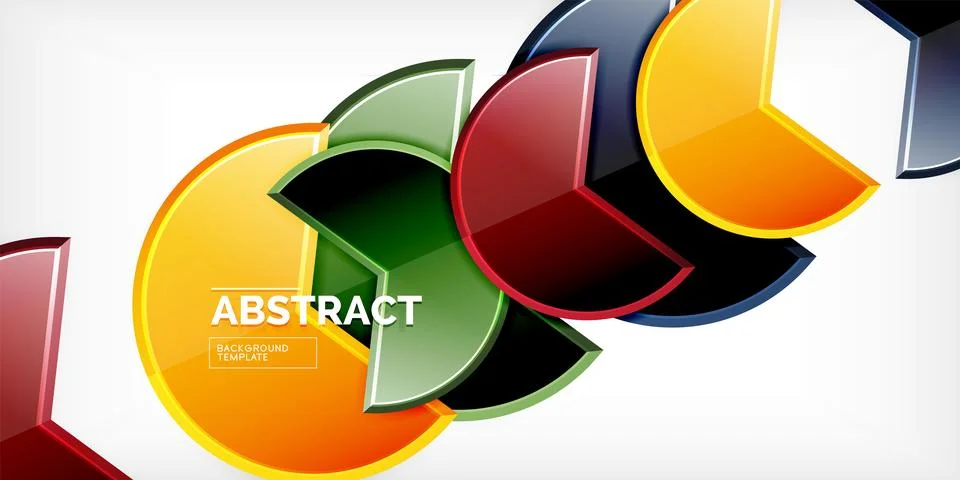 Trendy round shapes with triangular angle design element. Vector Illustration 스톡 일러스트