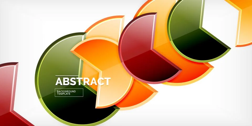 Trendy round shapes with triangular angle design element. Vector Illustration 스톡 일러스트