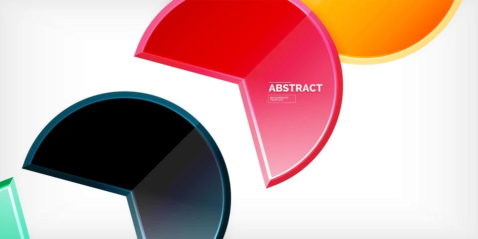 Trendy round shapes with triangular angle design element. Vector Illustration イラスト素材
