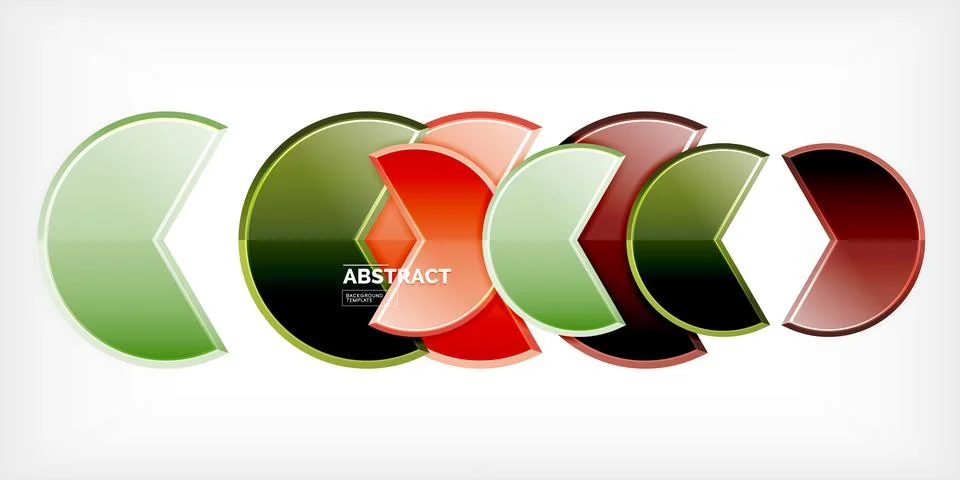 Trendy round shapes with triangular angle design element. Vector Illustration Stockillustratie