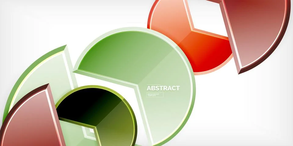 Trendy round shapes with triangular angle design element. Vector Illustration イラスト素材
