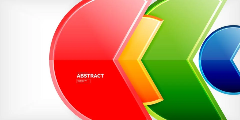Trendy round shapes with triangular angle design element. Vector Illustration イラスト素材