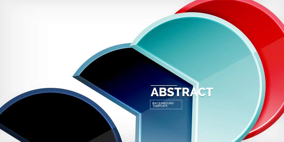 Trendy round shapes with triangular angle design element. Vector Illustration Ilustração Stock