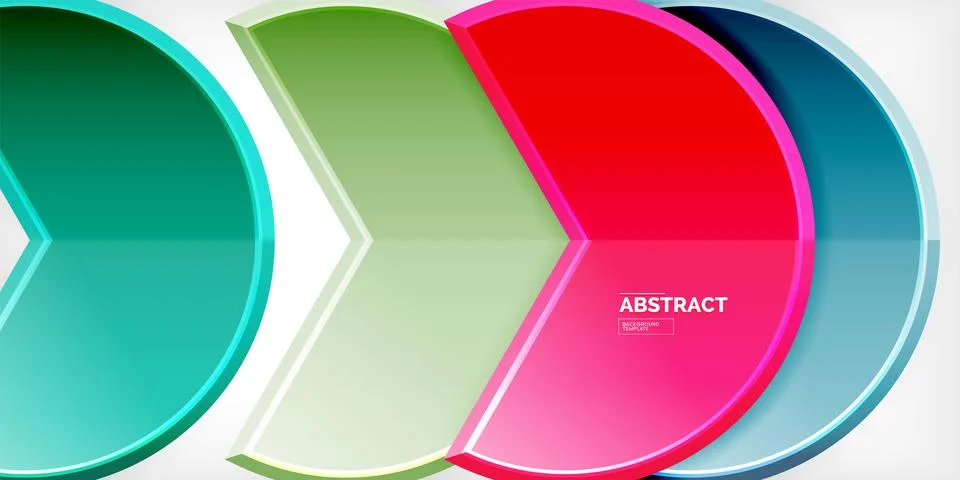 Trendy round shapes with triangular angle design element. Vector Illustration Ilustração Stock