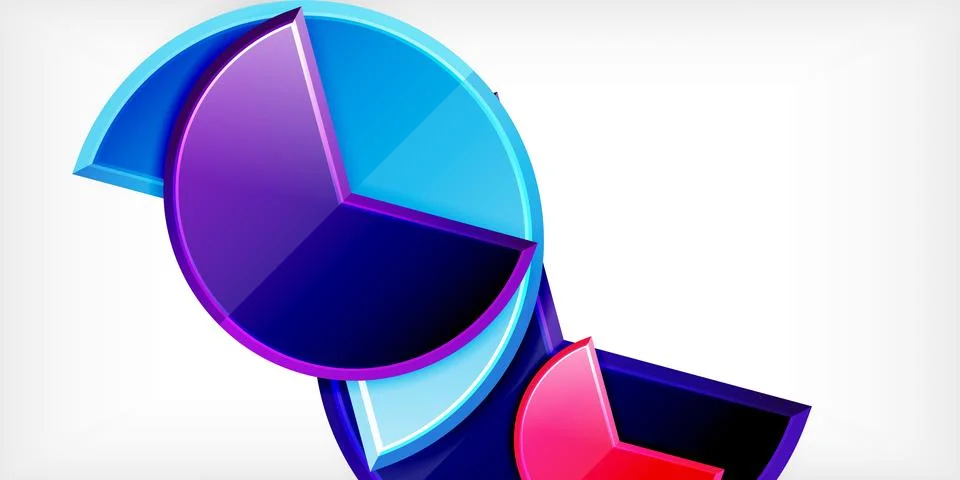 Trendy round shapes with triangular angle design element. Vector Illustration Illustrazione stock