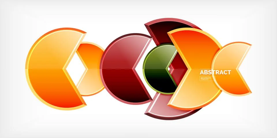 Trendy round shapes with triangular angle design element. Vector Illustration 스톡 일러스트