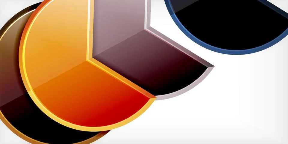 Trendy round shapes with triangular angle design element. Vector Illustration Stockillustratie