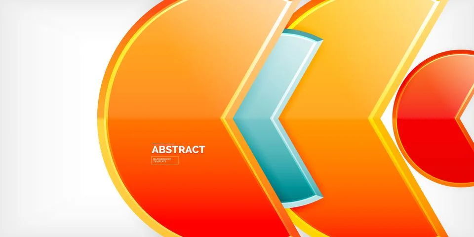 Trendy round shapes with triangular angle design element. Vector Illustration Ilustración de archivo