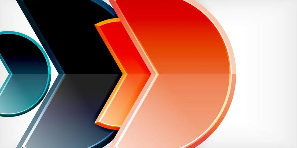 Trendy round shapes with triangular angle design element. Vector Illustration 스톡 일러스트