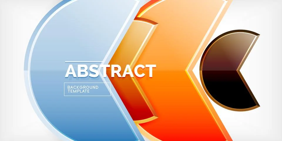 Trendy round shapes with triangular angle design element. Vector Illustration 스톡 일러스트