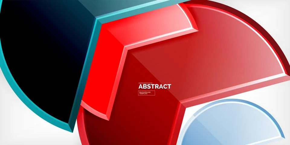 Trendy round shapes with triangular angle design element. Vector Illustration イラスト素材