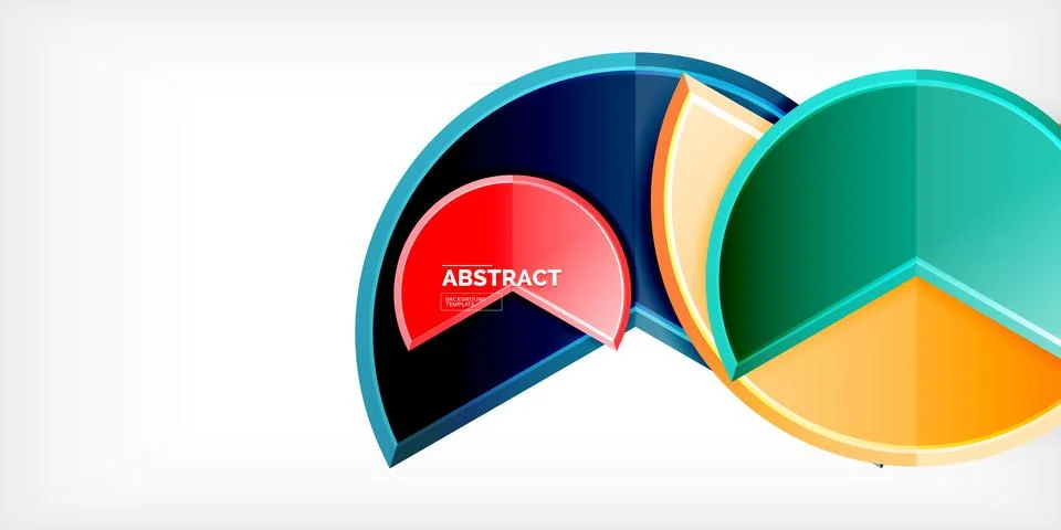 Trendy round shapes with triangular angle design element. Vector Illustration Ilustração Stock