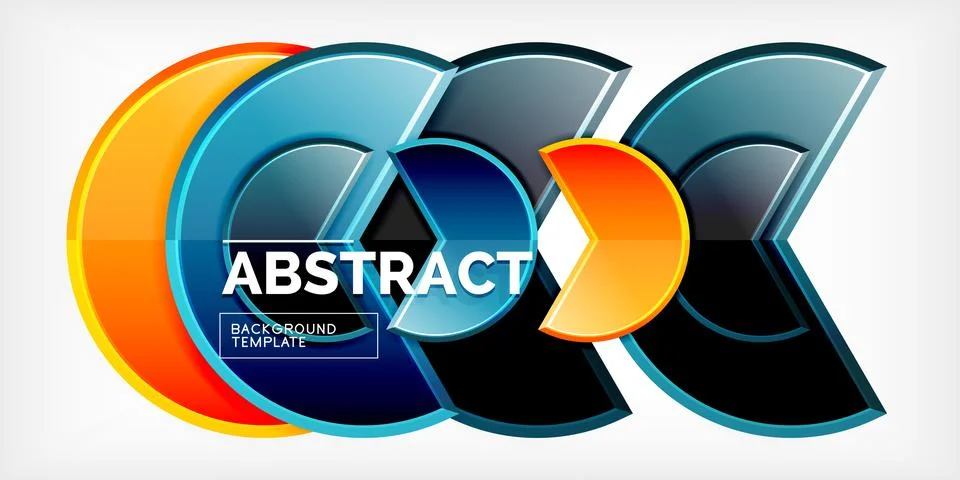 Trendy round shapes with triangular angle design element. Vector Illustration Ilustração Stock