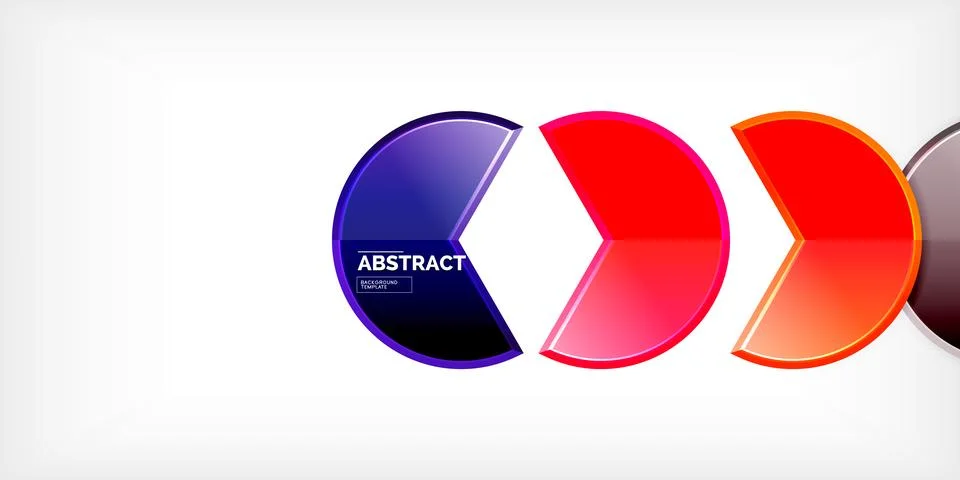Trendy round shapes with triangular angle design element. Vector Illustration 스톡 일러스트