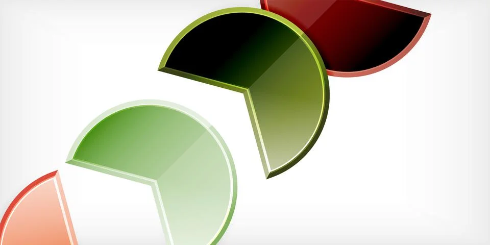Trendy round shapes with triangular angle design element. Vector Illustration Illustrazione stock