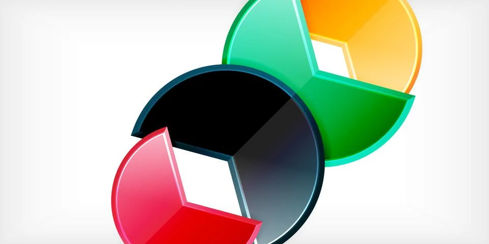 Trendy round shapes with triangular angle design element. Vector Illustration Stock Illustration