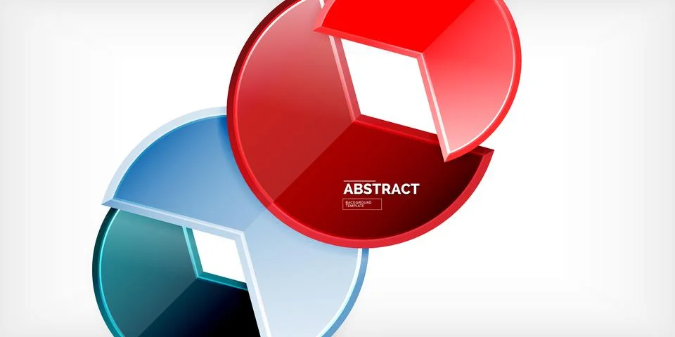 Trendy round shapes with triangular angle design element. Vector Illustration 스톡 일러스트