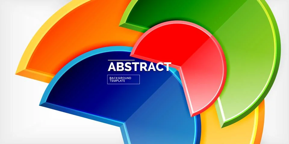 Trendy round shapes with triangular angle design element. Vector Illustration Ilustración de archivo