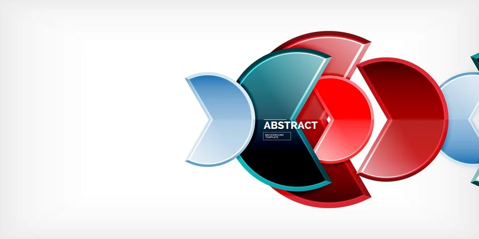 Trendy round shapes with triangular angle design element. Vector Illustration 스톡 일러스트