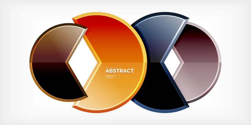Trendy round shapes with triangular angle design element. Vector Illustration 스톡 일러스트