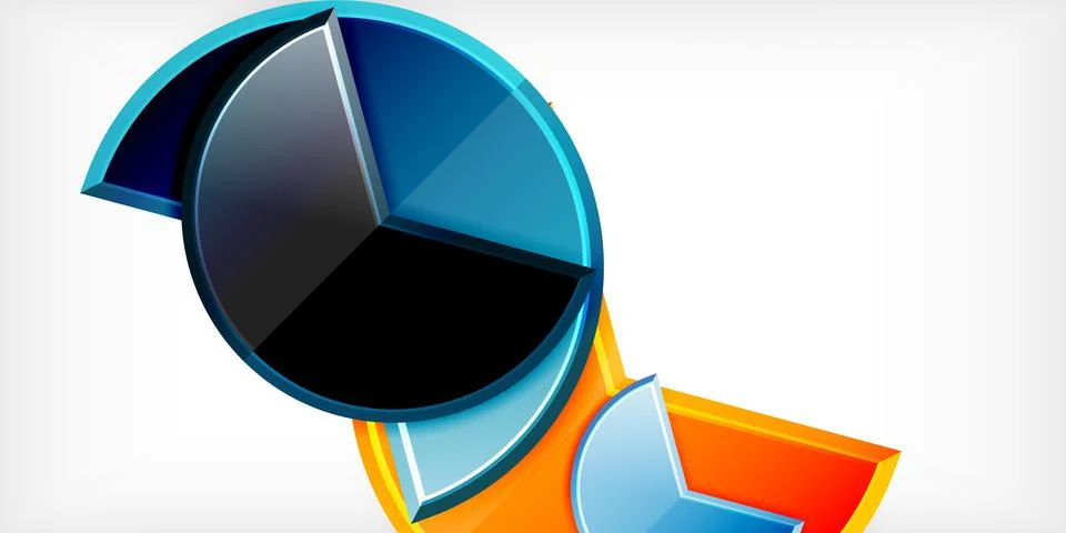 Trendy round shapes with triangular angle design element. Vector Illustration Illustrazione stock