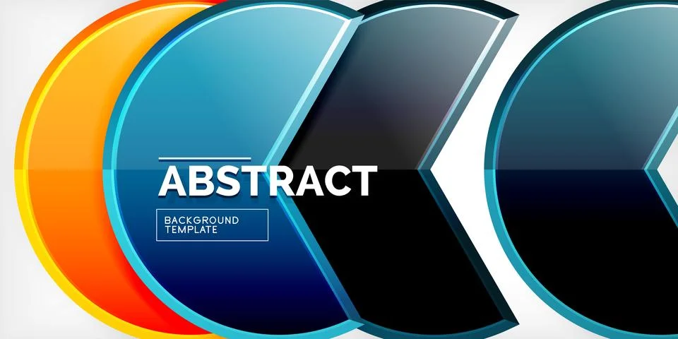 Trendy round shapes with triangular angle design element. Vector Illustration Ilustração Stock