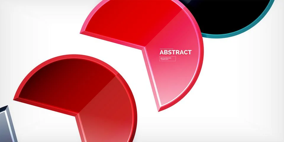 Trendy round shapes with triangular angle design element. Vector Illustration Illustrazione stock