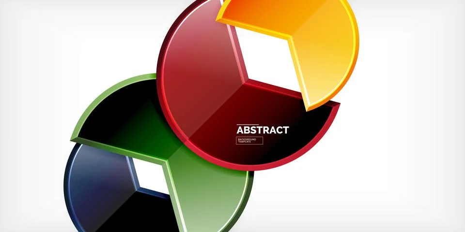 Trendy round shapes with triangular angle design element. Vector Illustration 库存插图