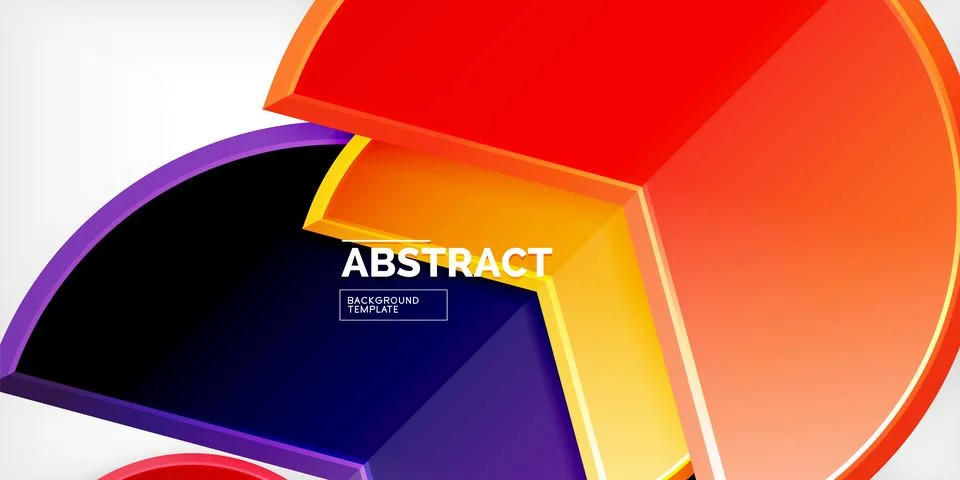 Trendy round shapes with triangular angle design element. Vector Illustration Illustrazione stock