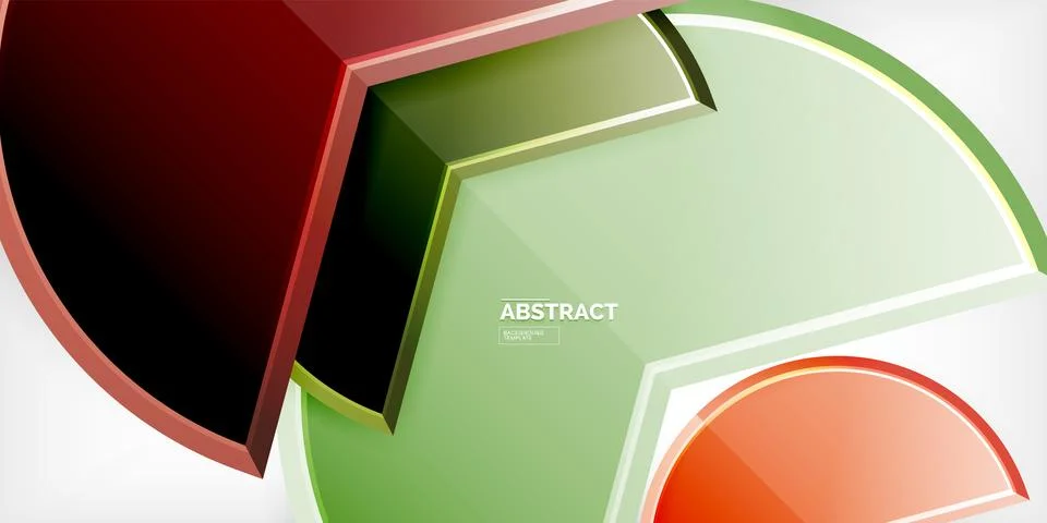 Trendy round shapes with triangular angle design element. Vector Illustration Ilustração Stock