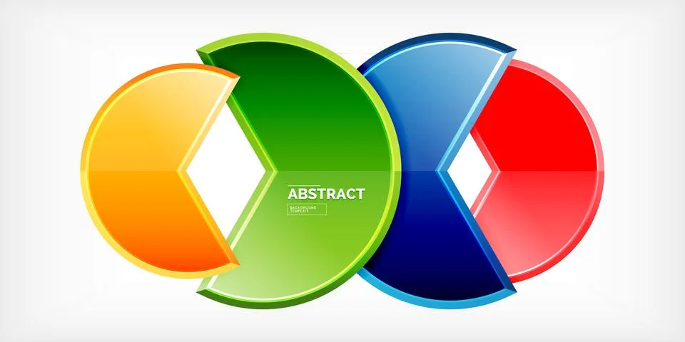 Trendy round shapes with triangular angle design element. Vector Illustration Illustrazione stock