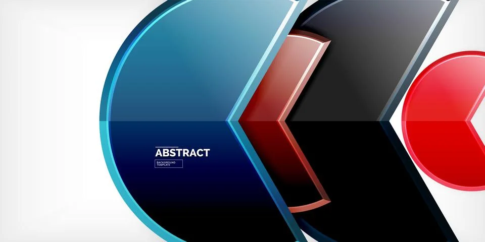 Trendy round shapes with triangular angle design element. Vector Illustration イラスト素材