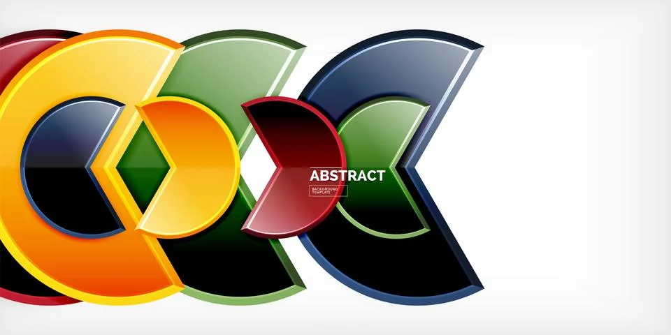 Trendy round shapes with triangular angle design element. Vector Illustration 스톡 일러스트