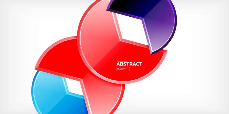 Trendy round shapes with triangular angle design element. Vector Illustration Illustrazione stock